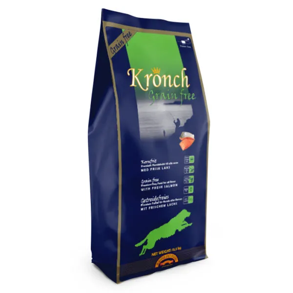 Kronch Grain Free hundemat med laks