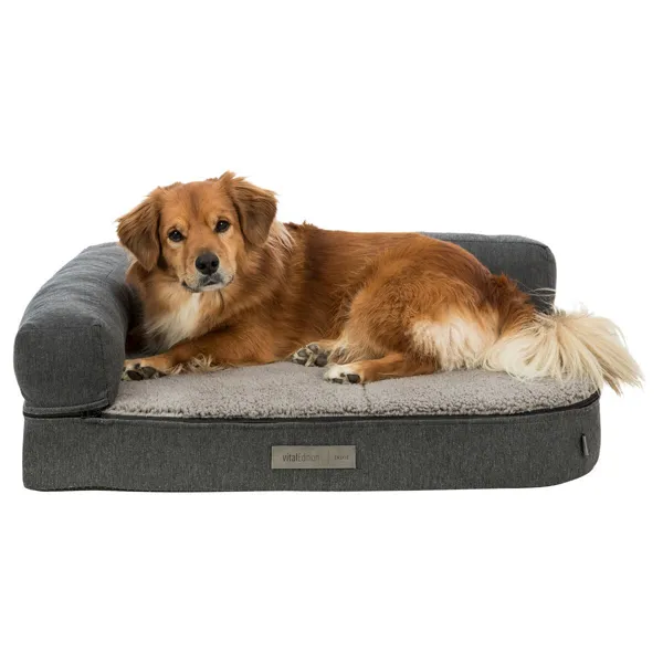Trixie Vital Bendson ortopedisk hundeseng sofa i grått